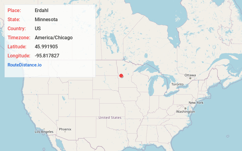 Map of Erdahl