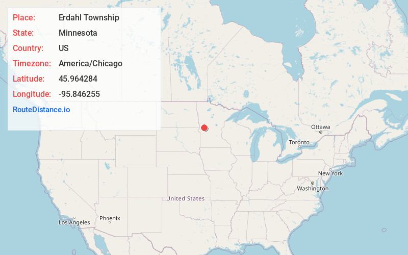 Map of Erdahl Township