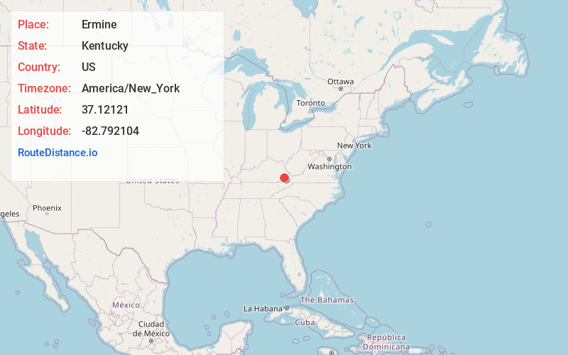 Map of Ermine