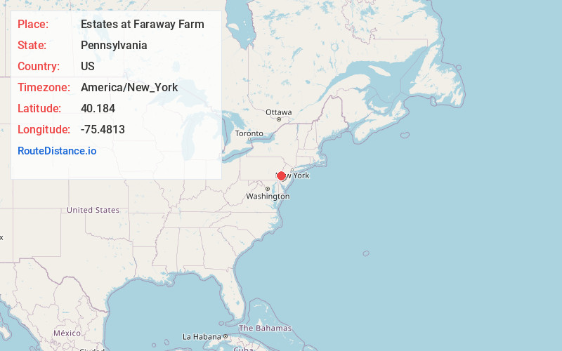 Map of Estates at Faraway Farm