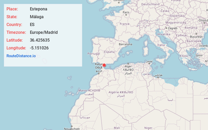 Map of Estepona