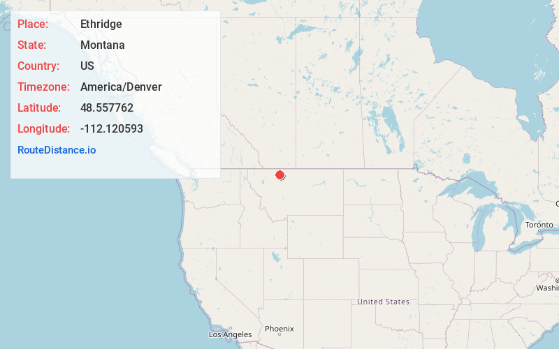 Map of Ethridge
