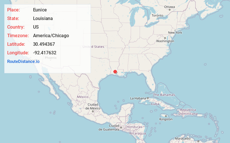 Map of Eunice