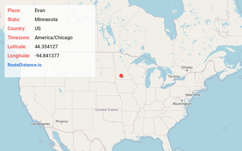 Map of Evan
