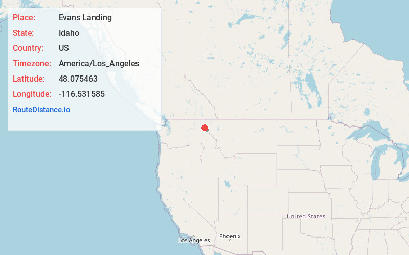 Map of Evans Landing
