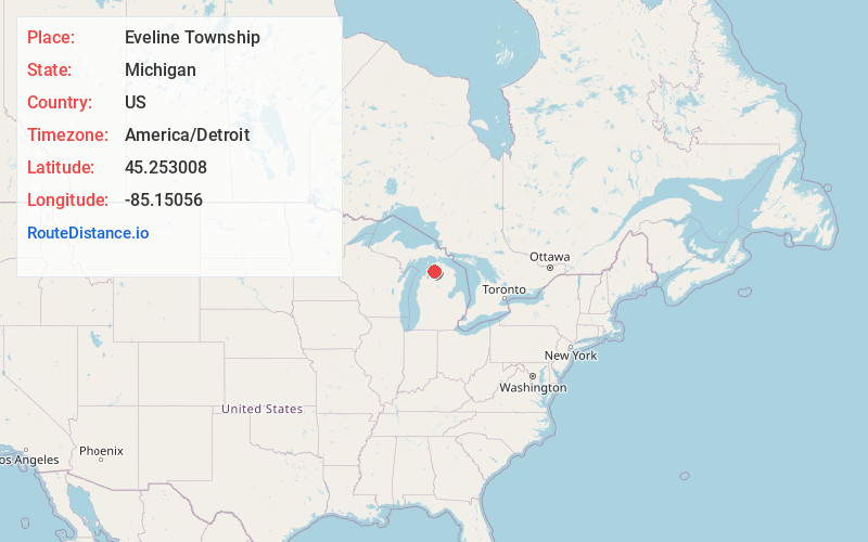 Map of Eveline Township