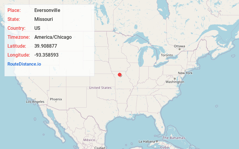 Map of Eversonville