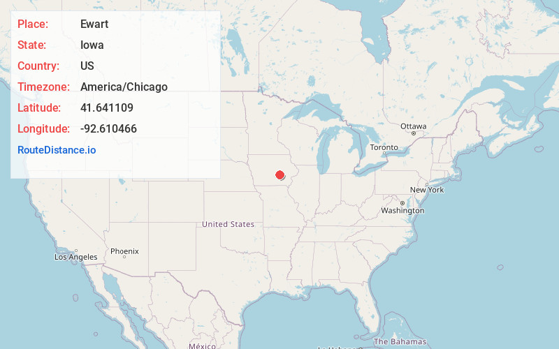 Map of Ewart