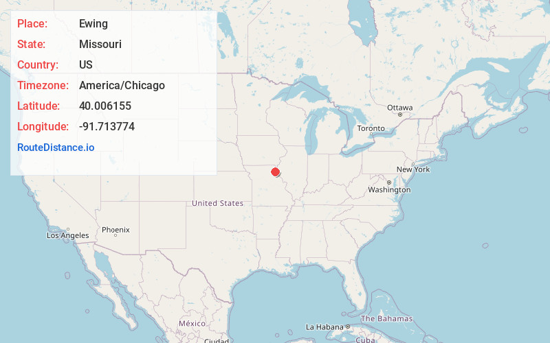 Map of Ewing