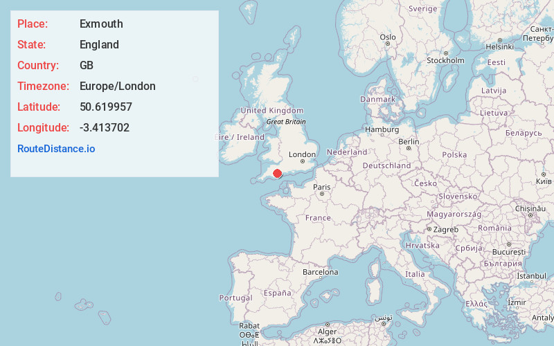 Map of Exmouth