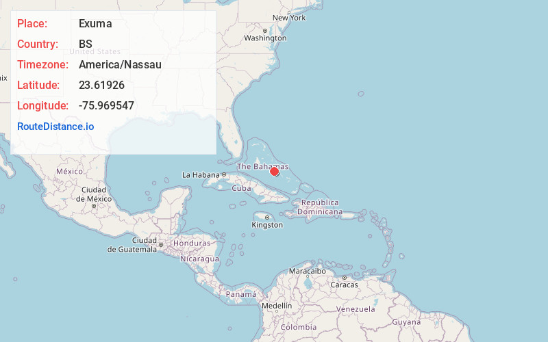 Map of Exuma
