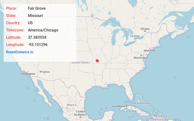 Map of Fair Grove