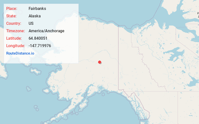 Map of Fairbanks