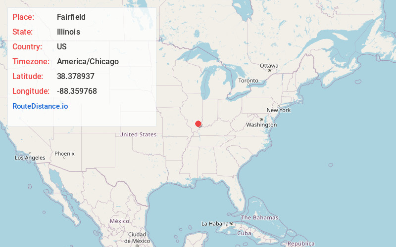 Map of Fairfield