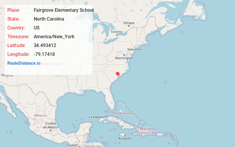 Map of Fairgrove Elementary School