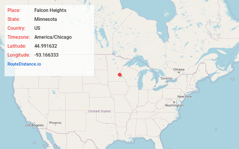 Map of Falcon Heights