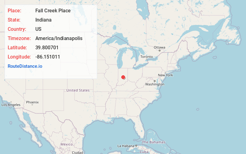 Map of Fall Creek Place