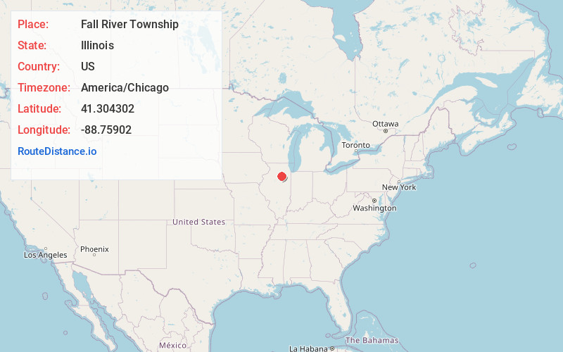 Map of Fall River Township