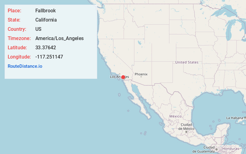Map of Fallbrook