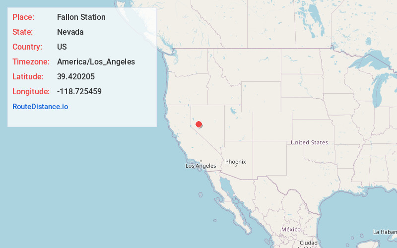 Map of Fallon Station