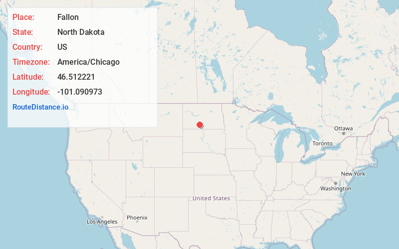 Map of Fallon