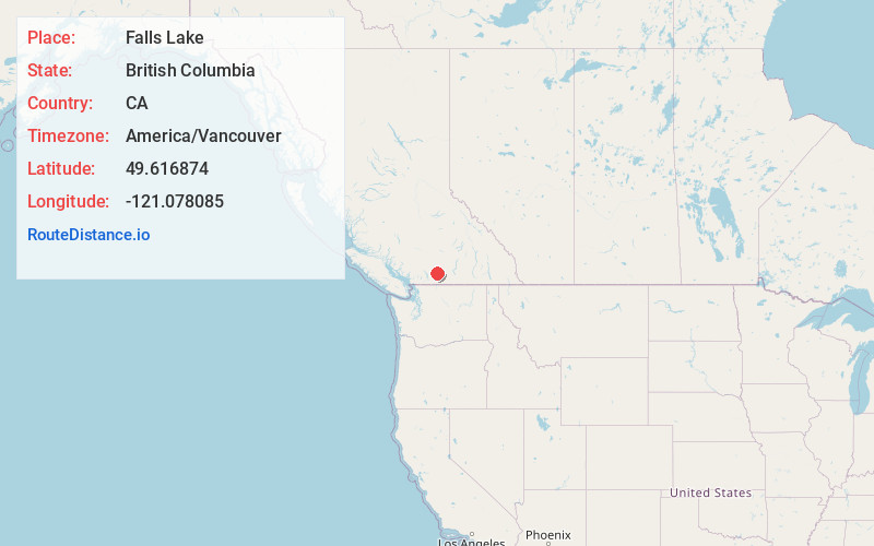 Map of Falls Lake