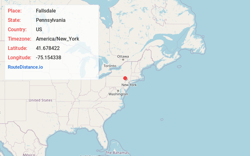 Map of Fallsdale