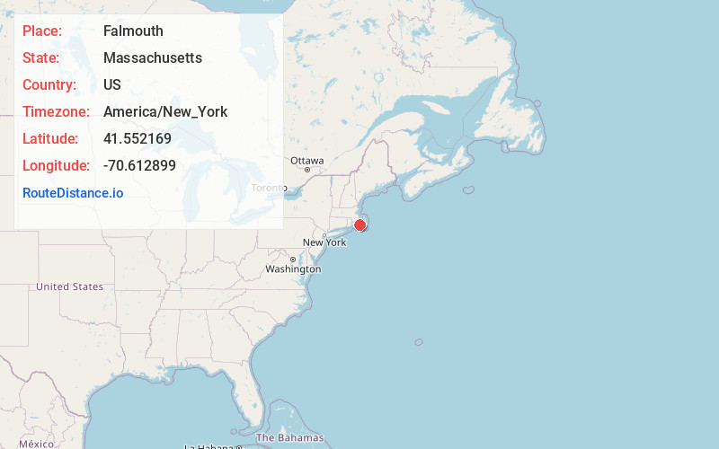 Map of Falmouth
