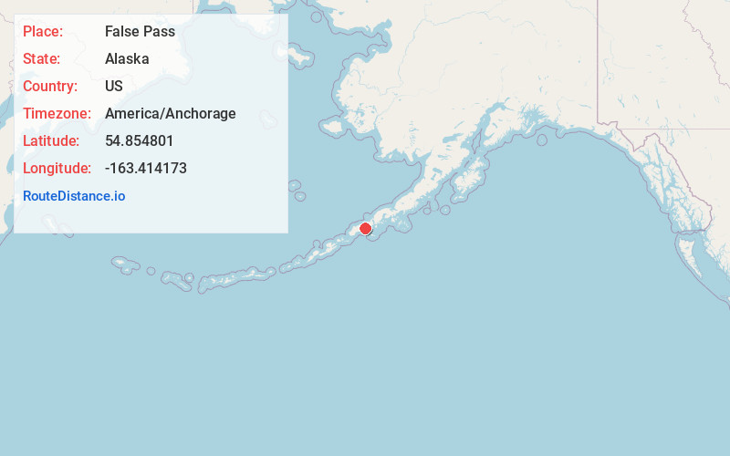 Map of False Pass