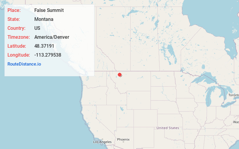 Map of False Summit