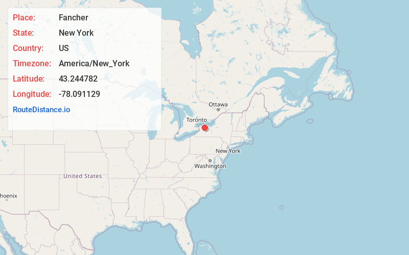 Map of Fancher