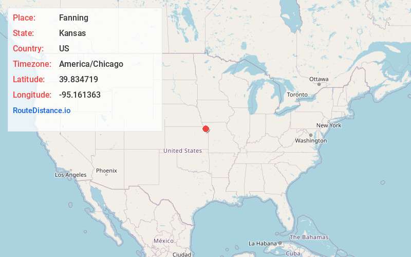 Map of Fanning
