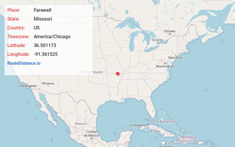 Map of Farewell