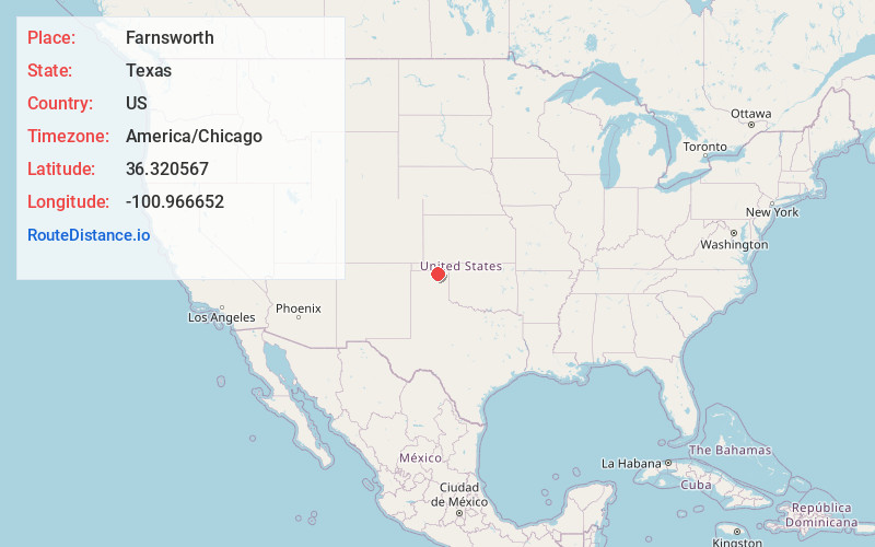 Map of Farnsworth