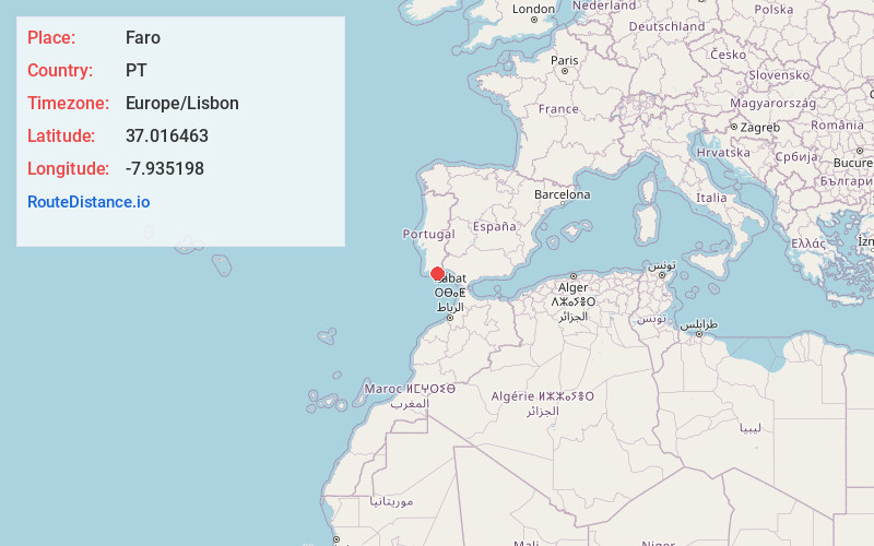 Map of Faro