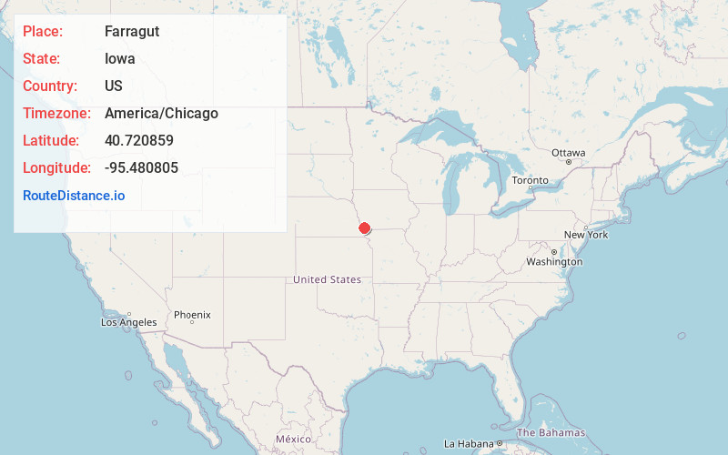 Map of Farragut