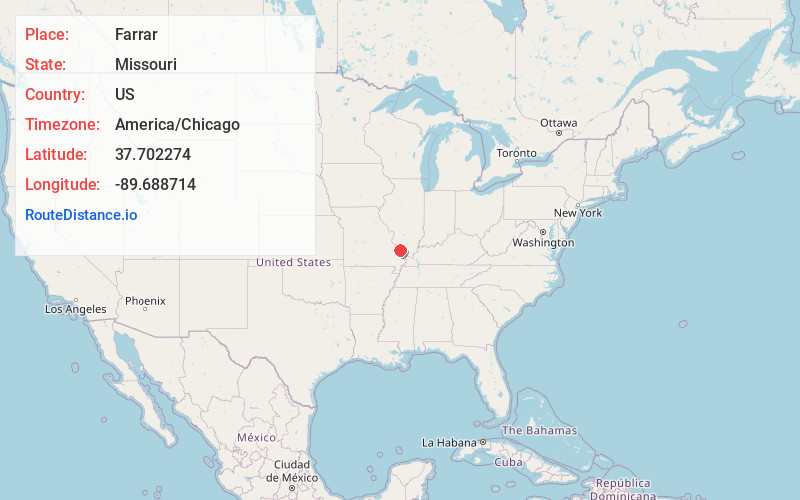 Map of Farrar
