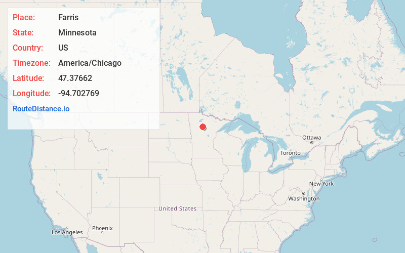 Map of Farris
