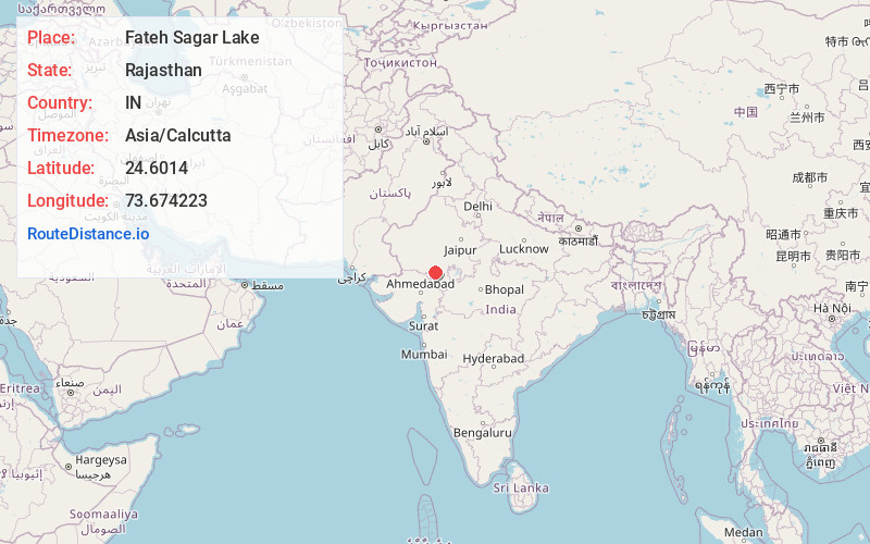 Map of Fateh Sagar Lake