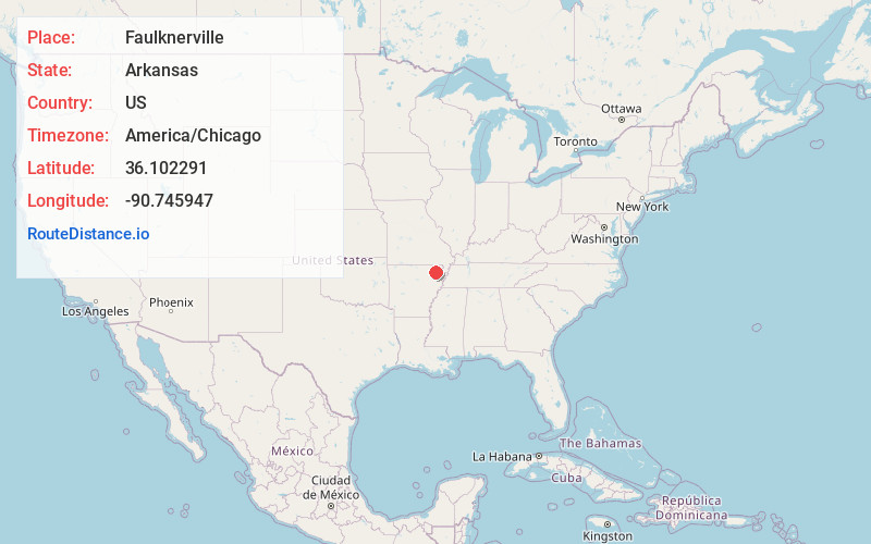 Map of Faulknerville