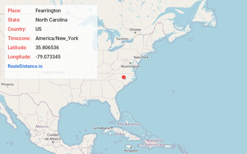 Map of Fearrington