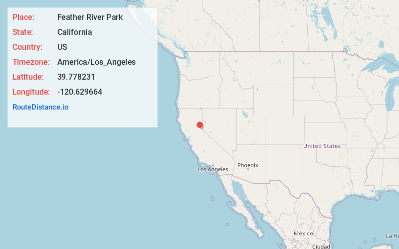Map of Feather River Park