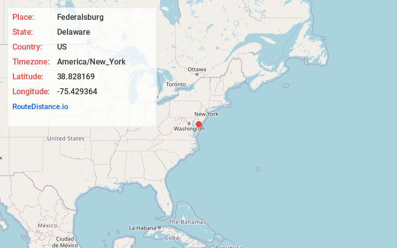 Map of Federalsburg