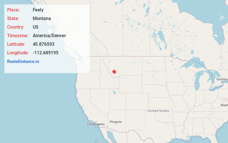 Map of Feely