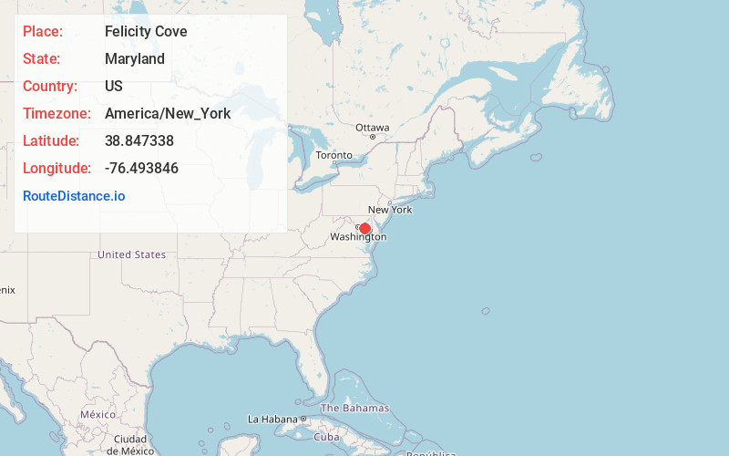 Map of Felicity Cove