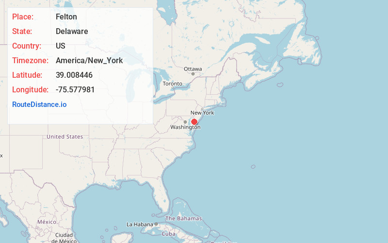 Map of Felton