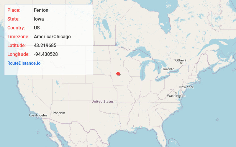 Map of Fenton