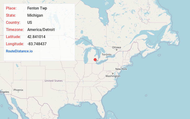 Map of Fenton Twp