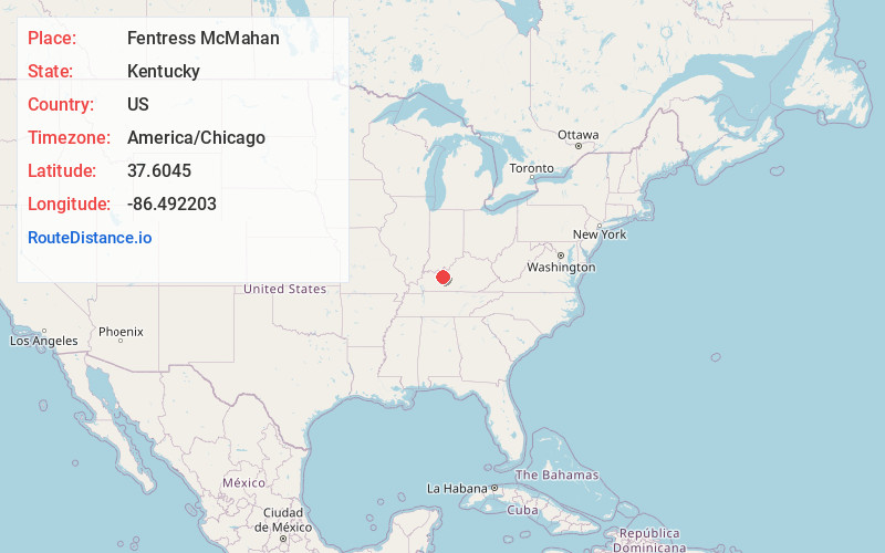 Map of Fentress McMahan