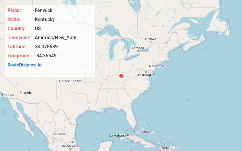 Map of Fenwick